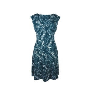 Abito-donna-Apricot-Verde-a-fantasia-ECN-VE0018