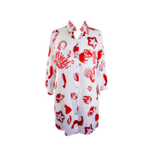 Camicia-Copricostume-Bianco-Rosso-Camomilla-ECN-VE0040