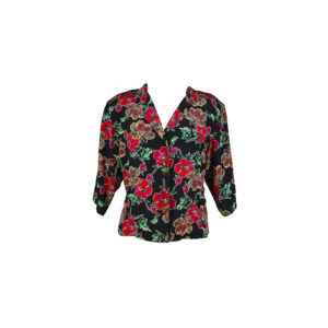 camicia-nera-a-fiori-Marina-Rinaldi- ecn-ve0074